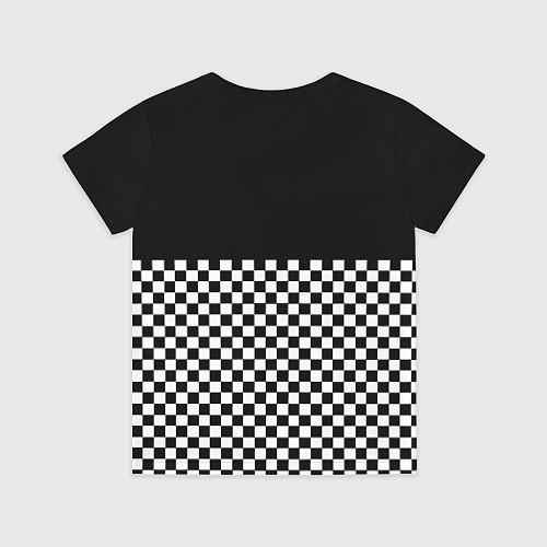 Детская футболка Borussia шахматная клетка / 3D-принт – фото 2