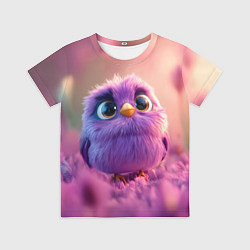 Футболка детская Фиолетовая птичка, цвет: 3D-принт