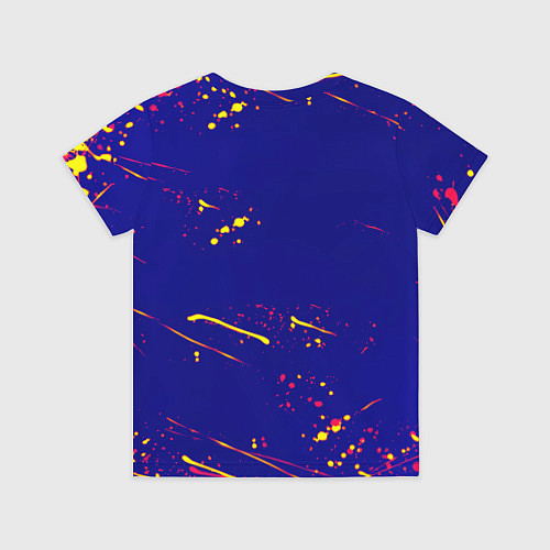 Детская футболка Ювентус желтые краски текстура / 3D-принт – фото 2