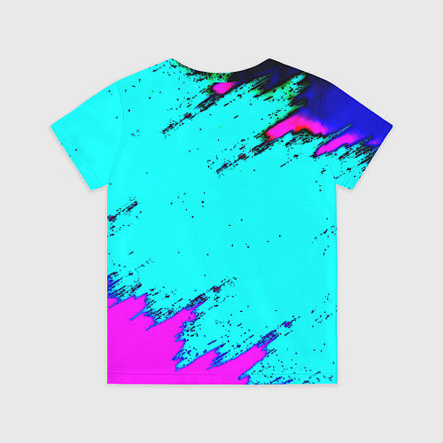 Детская футболка Juventus неоновые краски / 3D-принт – фото 2