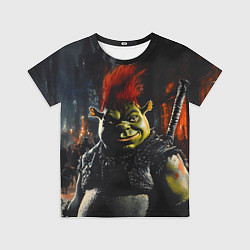 Футболка детская Шрек боец с катаной, цвет: 3D-принт