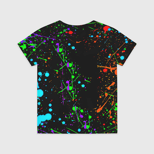 Детская футболка Манчестер Юнайтед неоновые краски / 3D-принт – фото 2