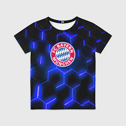 Футболка детская FC Bayern Mnchen соты, цвет: 3D-принт