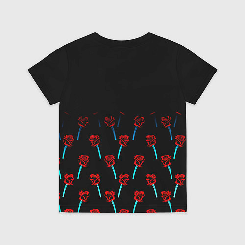 Детская футболка Бавария Мюнхен розы паттерн / 3D-принт – фото 2