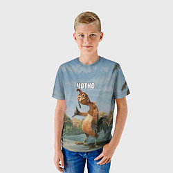 Футболка детская Лови волну - чотко мем, цвет: 3D-принт — фото 2
