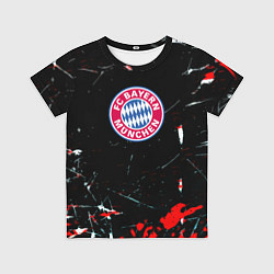 Футболка детская Бавария Мюнхен штрихи красок, цвет: 3D-принт