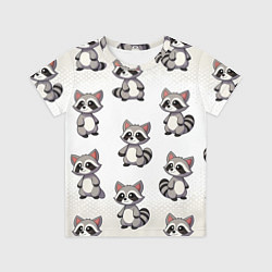 Футболка детская Много енотов, цвет: 3D-принт