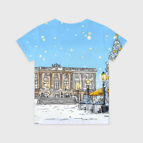 Детская футболка Новогодний день в Москве / 3D-принт – фото 2