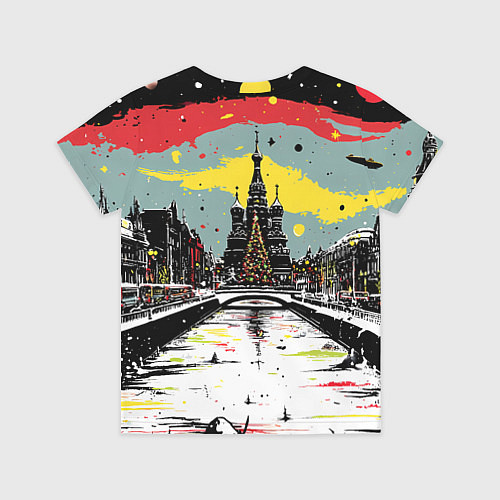 Детская футболка Праздничная новогодняя Москва / 3D-принт – фото 2