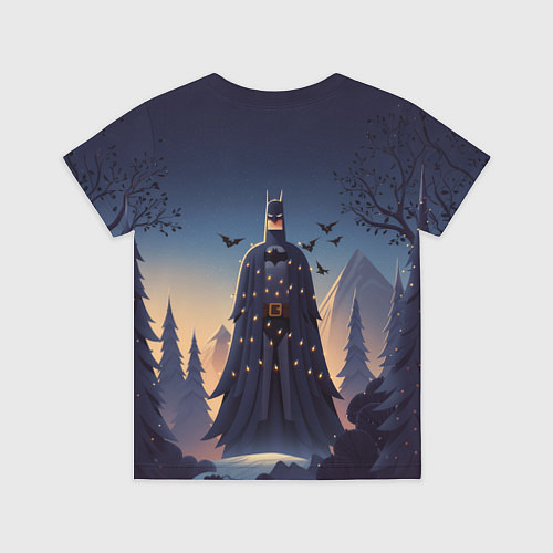 Детская футболка Новогодний Бэтмен / 3D-принт – фото 2