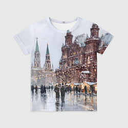 Футболка детская Московский новогодний день, цвет: 3D-принт