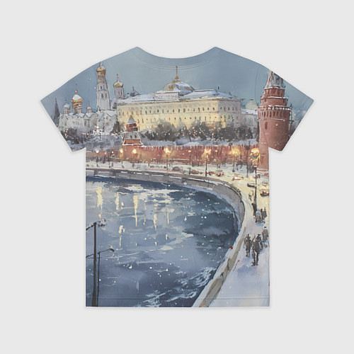 Детская футболка Новогодние праздники в Москве / 3D-принт – фото 2