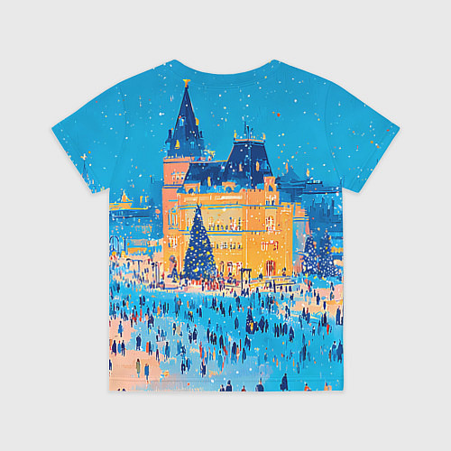 Детская футболка Московские новогодние каникулы / 3D-принт – фото 2