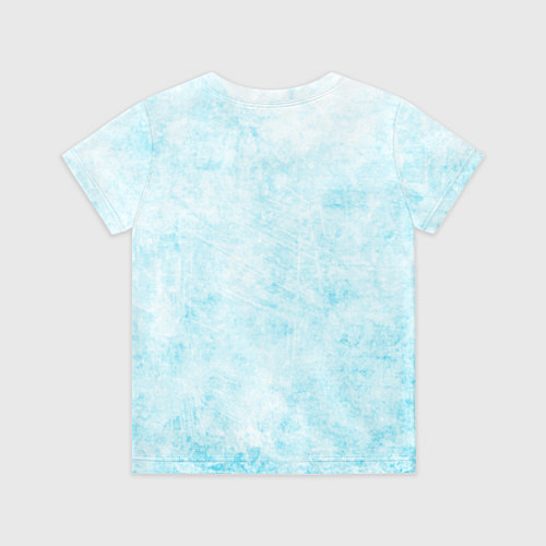 Детская футболка Девочка-зима с синими волосами / 3D-принт – фото 2