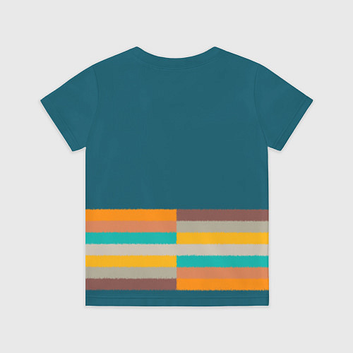 Детская футболка Индиго и шумовой градиент заката с текстурой / 3D-принт – фото 2