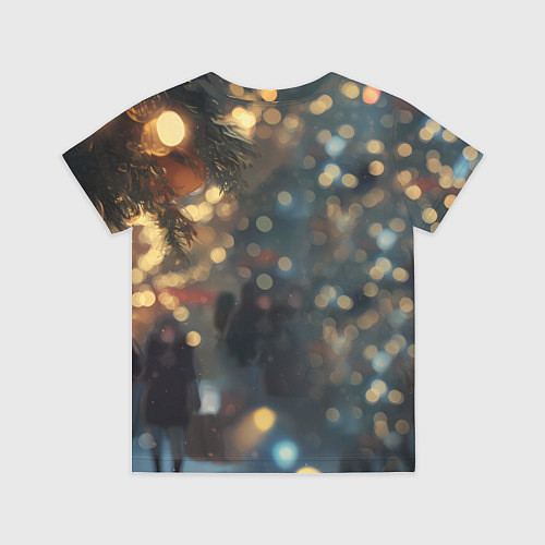 Детская футболка Новогодняя лошадка / 3D-принт – фото 2