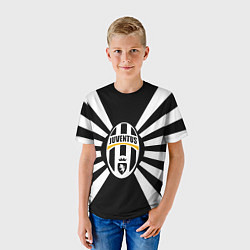 Футболка детская Ювентус линии, цвет: 3D-принт — фото 2