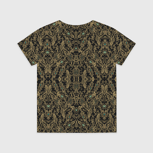 Детская футболка Славяно - русский орнамент узоры с позолотой / 3D-принт – фото 2