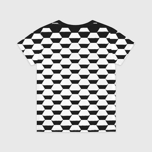 Детская футболка Juventus геометрия черно белая / 3D-принт – фото 2
