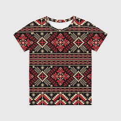 Футболка детская Этнический славянский орнамент, цвет: 3D-принт