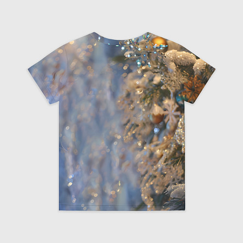 Детская футболка Новогодняя лошадка в крапинку / 3D-принт – фото 2