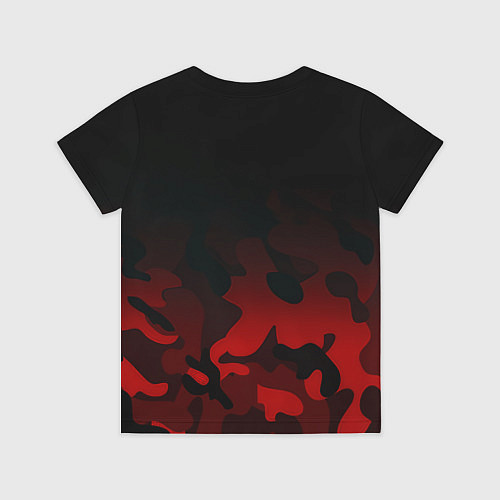Детская футболка Манчестер Юнайтед камуфляж текстура / 3D-принт – фото 2
