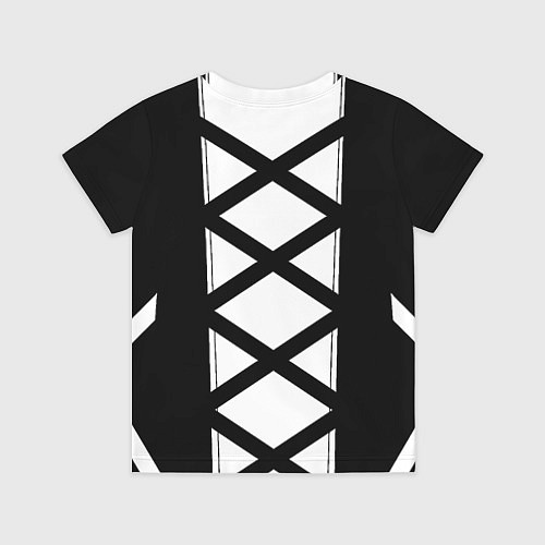 Детская футболка Ювентус геометрия полосы линии / 3D-принт – фото 2