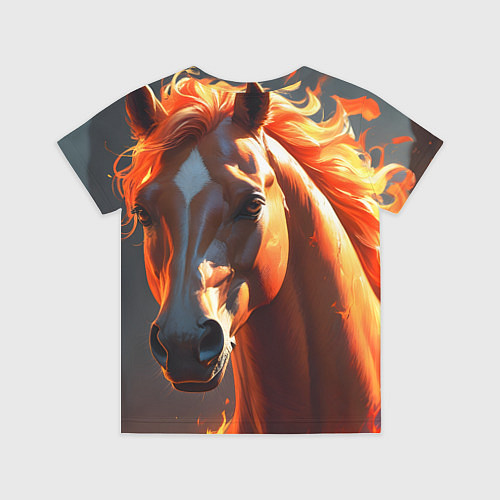Детская футболка Загадочная огненная лошадь / 3D-принт – фото 2