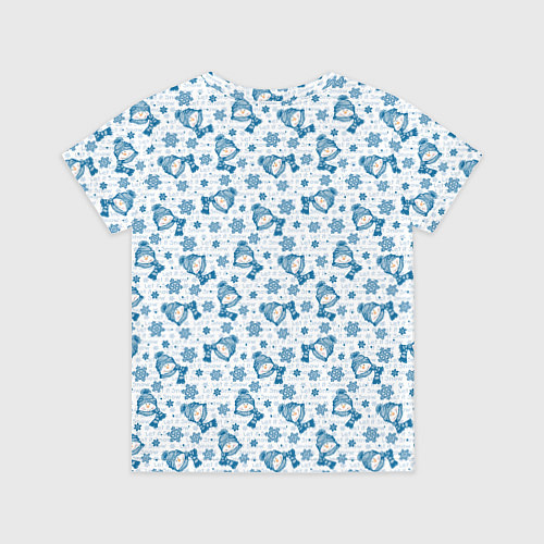 Детская футболка Весёлые снеговики / 3D-принт – фото 2