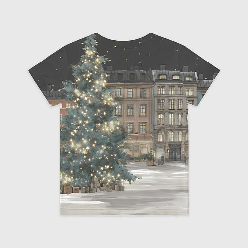 Детская футболка Елка во дворе / 3D-принт – фото 2