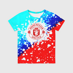 Детская футболка Манчестер Юнайтед неон