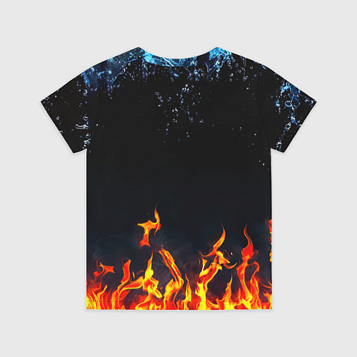 Детская футболка Манчестер Юнайтед лёд и огонь / 3D-принт – фото 2