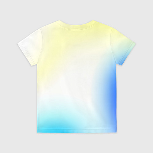 Детская футболка Color yellow blue white / 3D-принт – фото 2
