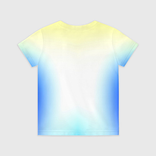 Детская футболка Color yellow blue white / 3D-принт – фото 2