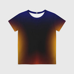 Футболка детская Color black red blue, цвет: 3D-принт