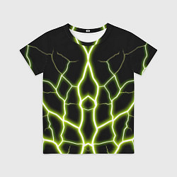 Футболка детская Color green black, цвет: 3D-принт