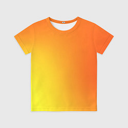 Футболка детская Color orange red, цвет: 3D-принт