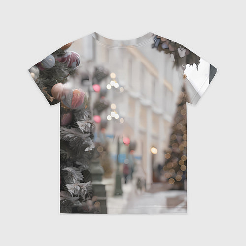 Детская футболка Новогодняя лошадка у елки / 3D-принт – фото 2