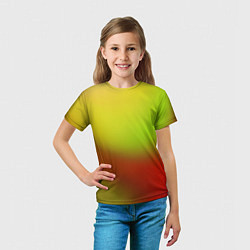 Футболка детская Color multicolored gradient, цвет: 3D-принт — фото 2