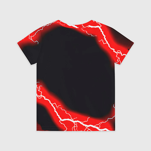 Детская футболка Манчестер Юнайтед шторм молнии / 3D-принт – фото 2