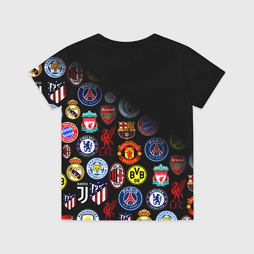 Детская футболка Манчестер логотипы команд / 3D-принт – фото 2