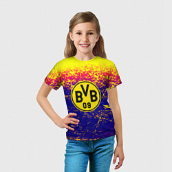 Футболка детская Borussia краски, цвет: 3D-принт — фото 2