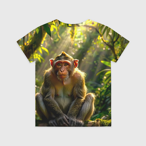 Детская футболка Лесная обезьянка / 3D-принт – фото 2