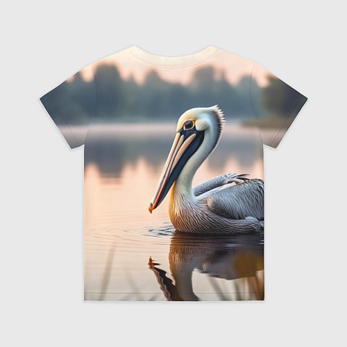 Детская футболка Пеликан на рассвете / 3D-принт – фото 2