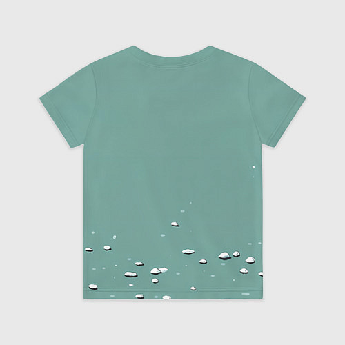 Детская футболка Недовольный новогодний котик / 3D-принт – фото 2