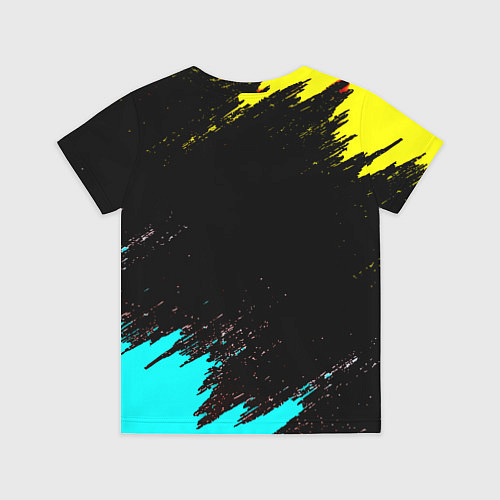 Детская футболка Borussia краски штрихи / 3D-принт – фото 2