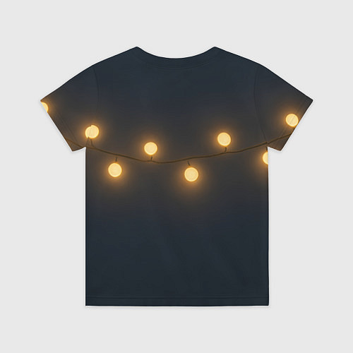 Детская футболка Санта чиллит под пальмой / 3D-принт – фото 2