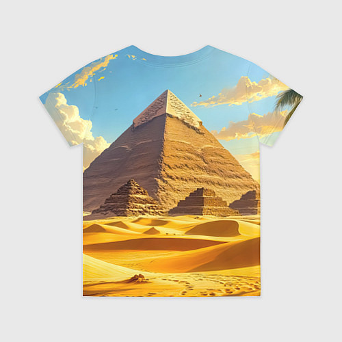 Детская футболка Величие пирамид на закате / 3D-принт – фото 2