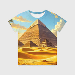 Футболка детская Величие пирамид на закате, цвет: 3D-принт