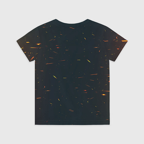 Детская футболка Новогодняя мандариновая лошадь / 3D-принт – фото 2